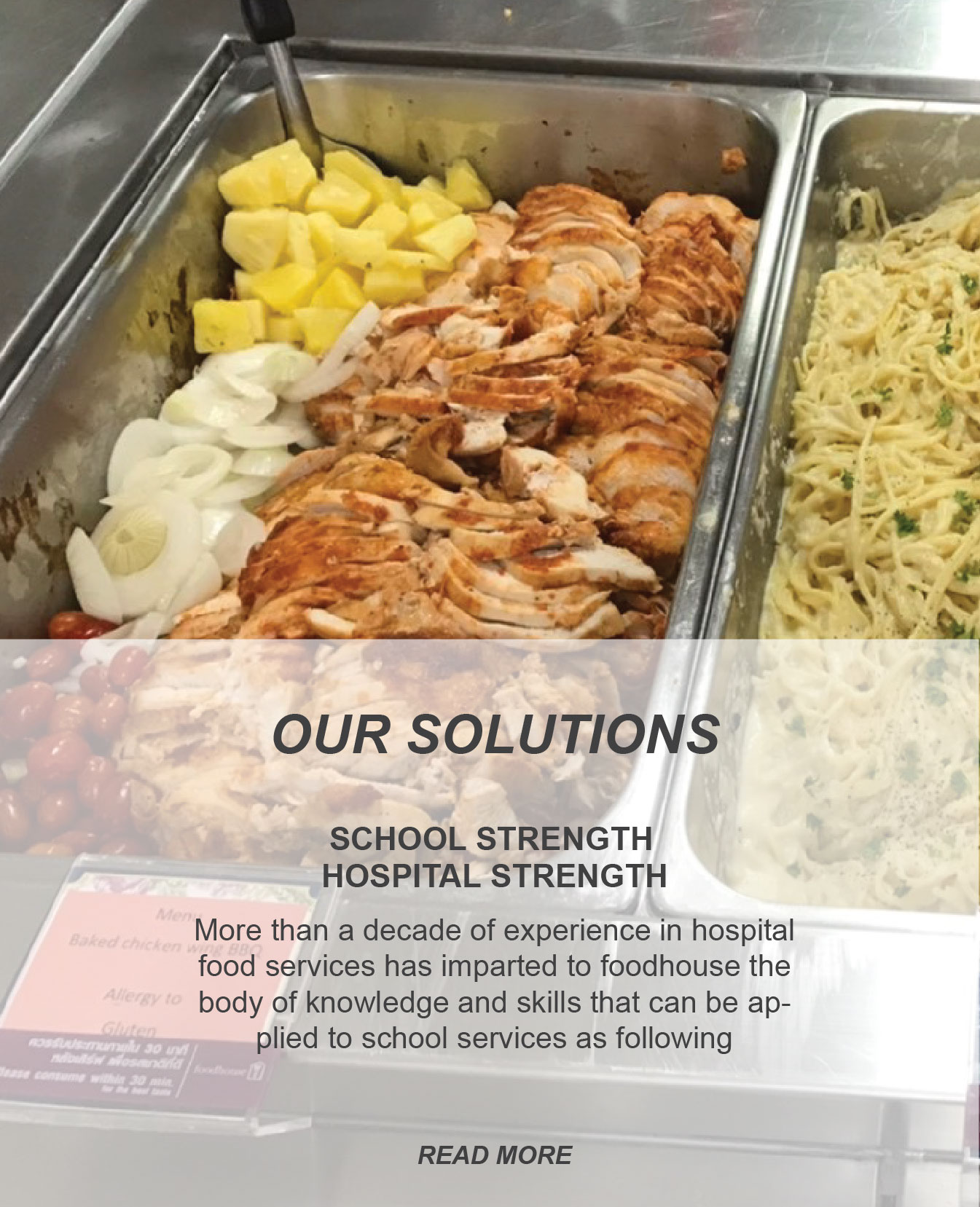food house catering service for school by using knowledge and skills from hospital food services that can be applied to school services - foodhouse